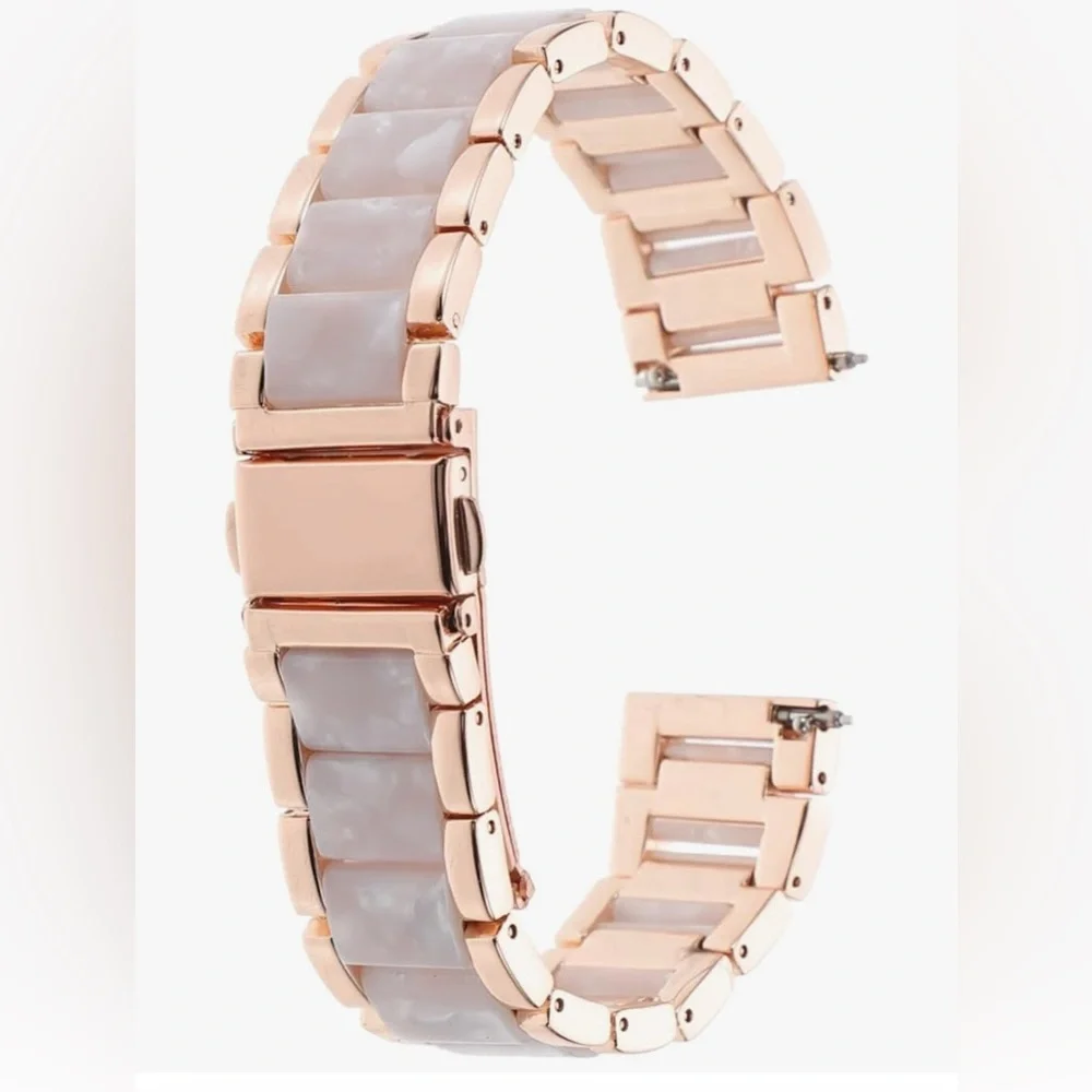 Elegant rose gold/marble inspired Apple Watch Band